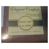 New CA King Sheets, Bed Skirt