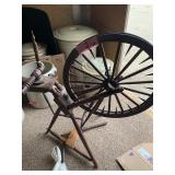 Vintage spinning wheel