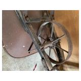 Metal wheel barrow