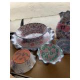 Vermont Redware pottery dishes