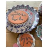 Vermont Redware pottery dishes