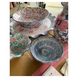 Vermont Redware pottery dishes