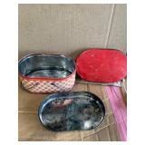 Red plaid lunch box