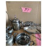 Silver plated tea set