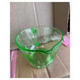 Uranium glass measuring cups