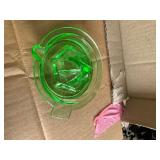 Uranium glass juicers  fridge dish