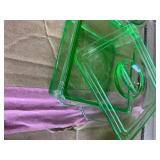 Uranium glass juicers  fridge dish