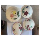 Blue Ridge dishes, assorted styles