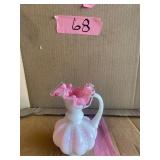 Fenton silver crest melon pitcher