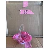 Fenton coin dot 7" basket . Rare