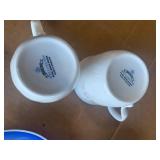 Wellington cup, saucers, willow tree
