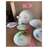 Noritake, Prussin, Haegar misc glassware