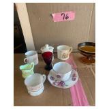 Misc glassware and souvenirs