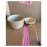 Redwing  spongeware bowl, Pine city adv bowl
