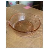 Pink depression glassware