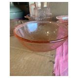 Pink depression glassware