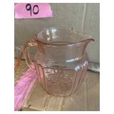 Pink depression glassware