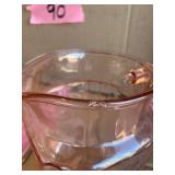 Pink depression glassware