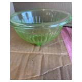Uranium glass 2 serving bowls
