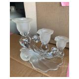 Crystal candle holders