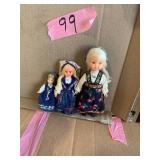 3 Norwegian  dolls