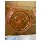 Pink depression glass