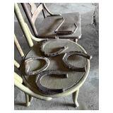 Horse Shoes & vintage Hook