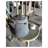 Enamel Coffee Pot & Cup