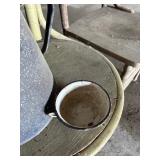 Enamel Coffee Pot & Cup