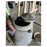 Enamel Coffee Pot & Cup