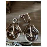 2 Vintage Pulleys