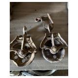 2 Vintage Pulleys