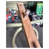 100 year old hand made coat rack