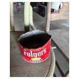 3 old coffee tins