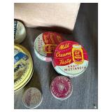 Tin lids and containers