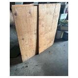 2 1/2 sheets and 1 1/4 sheet  plywood