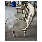 2 sturdy old chairs