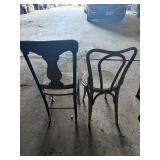 2 sturdy old chairs