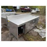 REFRIDRATED PREP TABLE W/ GARBAGE HOLES