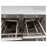 REFRIDRATED PREP TABLE W/ GARBAGE HOLES