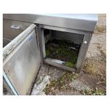 REFRIDRATED PREP TABLE W/ GARBAGE HOLES