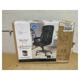 Mainstays Executive Ergonomic High Back Leather Home Office Desk Chair, Black Mainstays Executive Ergonomic High Back Leather Home Office Desk Chair, Black