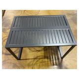 Conrad 31.5" x 46" Folding Outdoor Console Dining Table, Aluminum Frames , Gray, All-Weather - CONDNSQTBL Conrad 31.5" x 46" Folding Outdoor Console Dining Table, Aluminum Frames , Gray, All-Weather - CONDNSQTBL