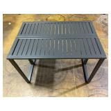Conrad 31.5" x 46" Folding Outdoor Console Dining Table, Aluminum Frames , Gray, All-Weather - CONDNSQTBL Conrad 31.5" x 46" Folding Outdoor Console Dining Table, Aluminum Frames , Gray, All-Weather - CONDNSQTBL