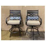LOT OF 2 Hanover Montclair Cushioned Swivel Chairs LOT OF 2 Hanover Montclair Cushioned Swivel Chairs