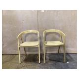 LOT OF 2 Lana Curved Back Dining Chair - Threshold LOT OF 2 Lana Curved Back Dining Chair - Threshold