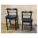 Kaysville Curved Back Wood 1 and 1 Bar Stool Dining Chair Kaysville Curved Back Wood 1 and 1 Bar Stool Dining Chair