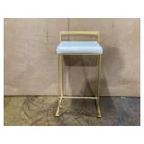 White PU Leather Seat Barstools Breakfast High Chair Armless Kitchen Breakfast Counter Chairs,with Back & Footrest, Sitting Height 75cm White PU Leather Seat Barstools Breakfast High Chair Armless Kitchen Breakfast Counter Chairs,with Back & Footrest, Sitting Height 75cm
