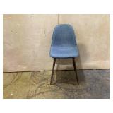 Lumisource Pebble Walnut and Blue Dining/Accent Chair Lumisource Pebble Walnut and Blue Dining/Accent Chair