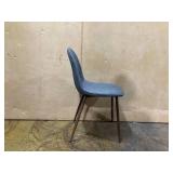 Lumisource Pebble Walnut and Blue Dining/Accent Chair Lumisource Pebble Walnut and Blue Dining/Accent Chair